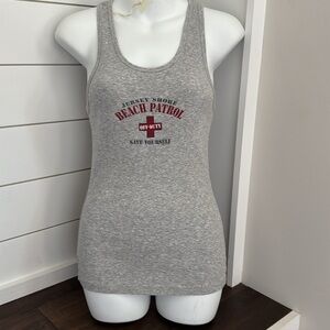 Gray Jersey Shore Beach Patrol Tank Top